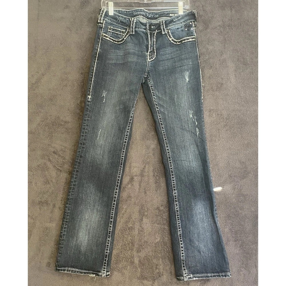 Cowgirl Tuff Co. Hot Stuff Straight Leg Jeans Women's Size 29  Long Tall